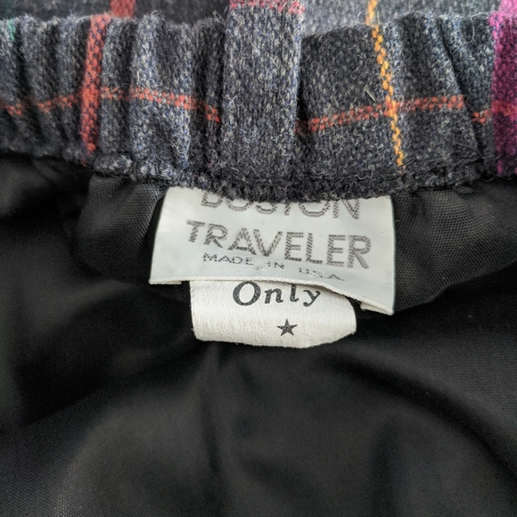 Boston Traveler Vintage Gray Multicolor Wool Skirt - Picture 5 of 6